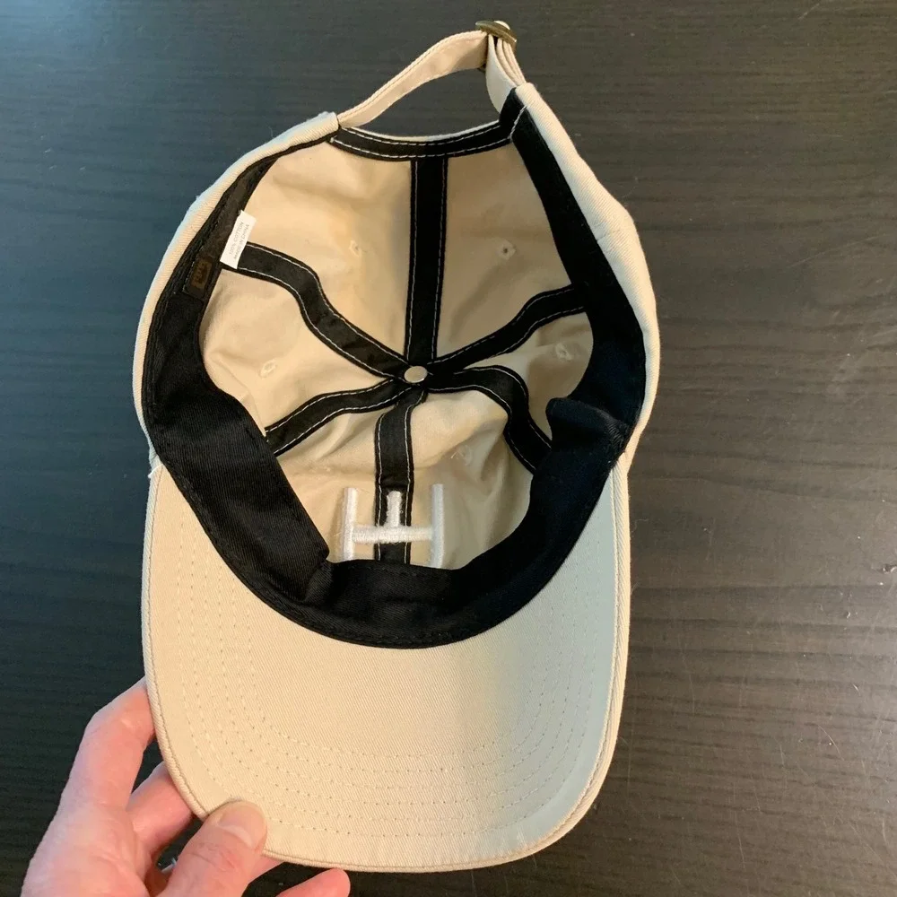 Paws Up Baseball Cap Tan Cotton Adjustable Strap Embroidered Logo Unisex Montana